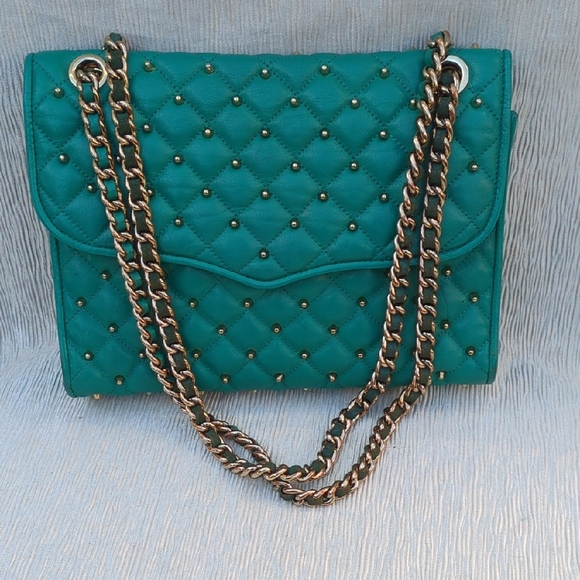 Rebecca Minkoff Handbags - Rebecca Minkoff Teal Quilted Chain Strap Bag